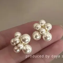 パール玉ピアス1　大人気 シンプル 上品アクセサリー　通勤用 結婚式 新品