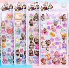 ラブブ ボンボンドロップシール 4枚セット