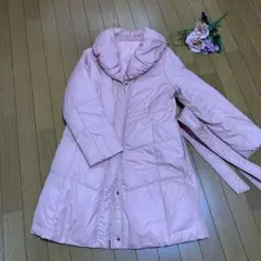 ピンク　ダウンコート　(クリーニング済み)