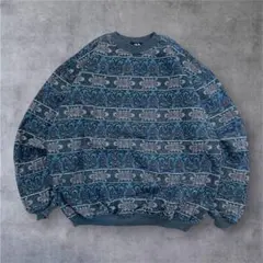 old stussy 80s スウェット　総柄　黒タグ　ヴィンテージ　希少