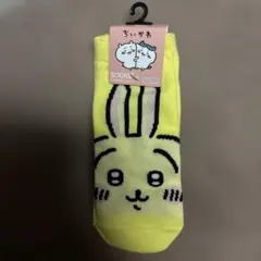 ウサギデザイン イエローソックス フリーサイズ