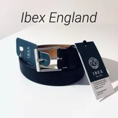 Ibex England 黒　本革　レザー　ベルト メンズ　ブラック　高品質