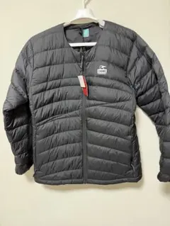 ノーカラー ダウンジャケット