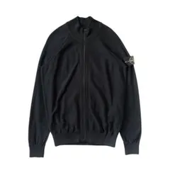 STONE ISLAND ドライバーズニット ウール ダブルジップ 黒 XL - メルカリ