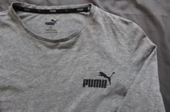 美品 PUMA プーマ グレー 長袖 Tシャツ 160cm ブランド服