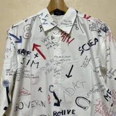 グラフィックプリント 長袖シャツ〜綿１００％〜サイズＸＬ〜古着