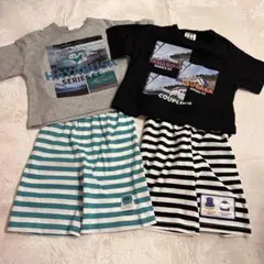 新品　電車　パジャマ　2点セット　90 はやぶさ　やまびこ　つばさ