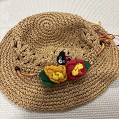 DOUBLE.B 飾花草帽 S碼