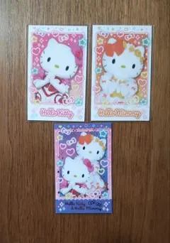 キャラポトレ サンリオ ライブキャラクター３　ハローキティ　ミミィ　3枚セット