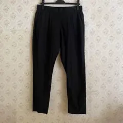 フェリシモ ストレッチパンツ リブインコンフォート ブラック LL ゆったりのサムネイル