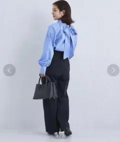 グリーンレーベルリラクシング　2WAY ボウタイ ブラウス