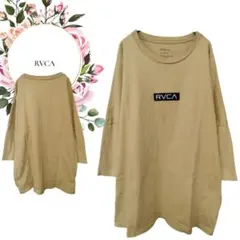 【ルーカ】RVCA♡綿100%Tシャツ♡オーバーサイズ【М】カジュアル♡ベージュのサムネイル