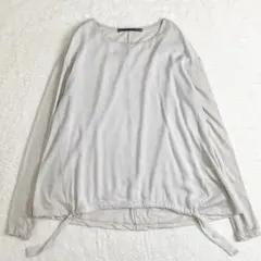 トランジットパーサッチ TRANSIT PAR-SUCHストレッチシルクブラウス 