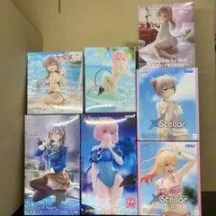 最新美少女プライズフィギュア7個セット