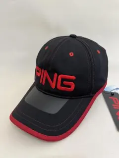 【PING】ブラック　キャップ　スポーツ　ゴルフ