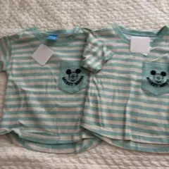 Disney ミッキーマウス Tシャツ 2枚セット 100cm 110cmのサムネイル