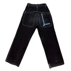 希少 美品 JNCO JEANS バギーデニム ブラックデニム 極太ストレート 希少 美品 JNCO JEANS バギーデニム ブラックデニム 極太