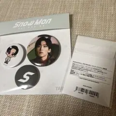 Snow Man 1st POP-UP 目黒蓮　缶バッジ＋フォトカードCセット
