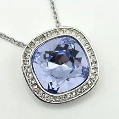 SWAROVSKI Lavender Blue Cushion Necklaceのサムネイル