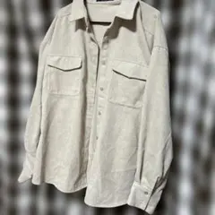 最終セール　レディース　コーデュロイシャツ　ゆったり　オーバーサイズ