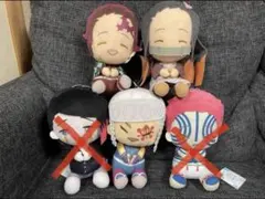 鬼滅の刃　でっかいぽふっとぬいぐるみ　３体セット　炭治郎ねずこ天元