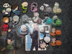 「呪術廻戦」 アクリルスタンドキーホルダー 特典 缶バッジ 五条悟ぬいぐるみ