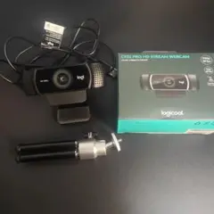 【動作確認済】Logicool C922 PRO HD ウェブカメラ＋三脚付