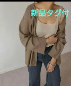 【新品タグ付き】MARJOUR　マージュール　コットンノーカラージャケット