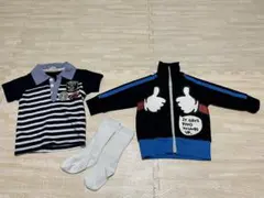 ストライプTシャツ・ジャケット・靴下セット