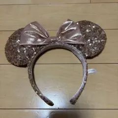 ミニー カチューシャ スパンコール ピンク ディズニー