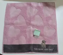 kate spade NEW YORK ハート柄タオルハンカチ