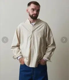 【Steven Alan】バンドカラーシャツ