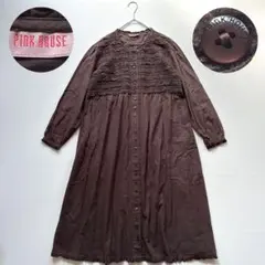 美品】ピンクハウス ピコレース ティアード ボリューム ワンピース 春