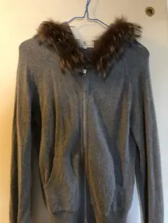 組曲　ファー付きカーディガン