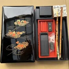 書道用具セット 筆 墨 硯 螺鈿細工木箱入り - メルカリ