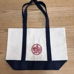 TRADER JOE'S トートバッグ アイボリー/ネイビー