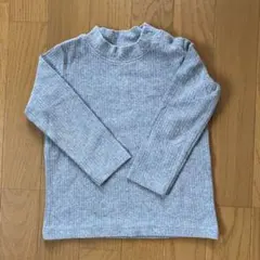 グレー リブ編み Tシャツ 90サイズ
