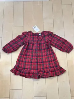 【新品】NEXT baby 86cm チェック柄ワンピース 12-18ヶ月