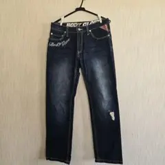 Body Glove メンズジーンズ 32インチ 刺繍 デニム ストレート 濃紺のサムネイル