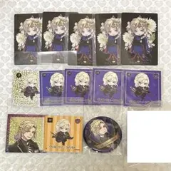 ツイステ 缶バッジ ステッカー カード ヴィル まとめ売り