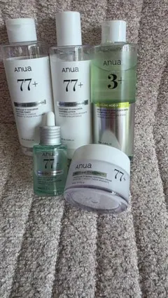 Anua スキンケア 4点セット 77+ 3+ 化粧水 美容液 クリーム