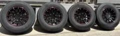 ハイエース 195/80R15 4本 ブラックマン　5ZIGEN レッドラインのサムネイル