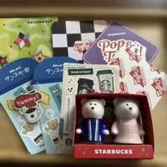 スタバ　コースター・ステッカー・ピンバッジ・オーナメント等