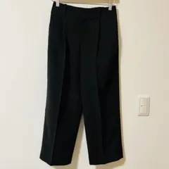 アンディコール undixcors 黒 ワイドレッグ スラックス 38