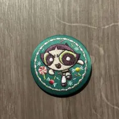 パワーパフガールズ　バターカップ 刺繍缶バッジ