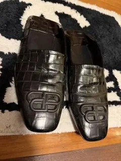 BALENCIAGA クロコ型押し ローファー ブラック 43のサムネイル