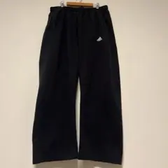 adidas 黒 ブラック ワイド バギー スウェットパンツ 2XL y2k