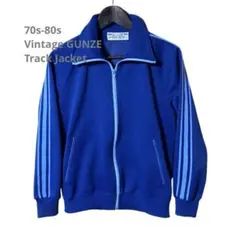 希少 70s GUNZE トラックジャケット 青 Mのサムネイル