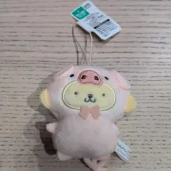 サンリオキャラクターズ　どうぶつ着ぐるみマスコット　こぶた編　ポムポムプリン