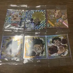 アニメキャラクター ホログラムステッカー 6枚セット